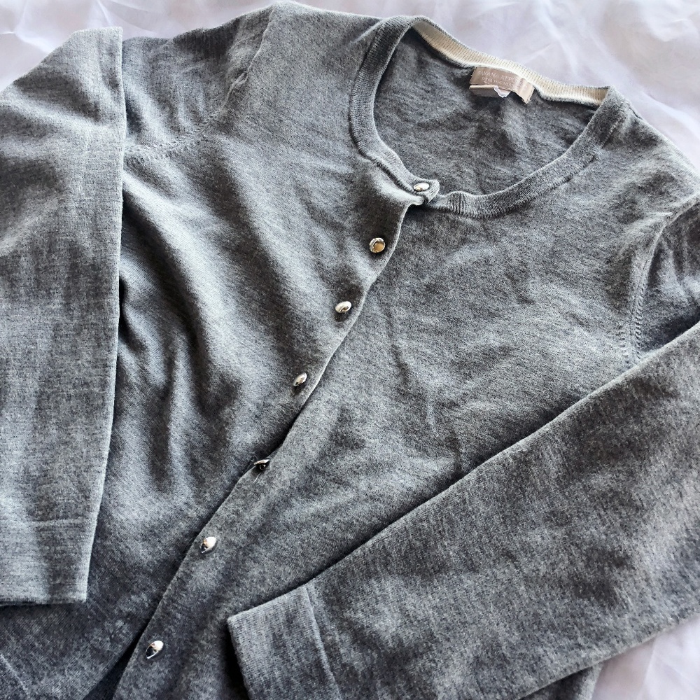 Grey Wool Cardigan • XL • Banana Republic